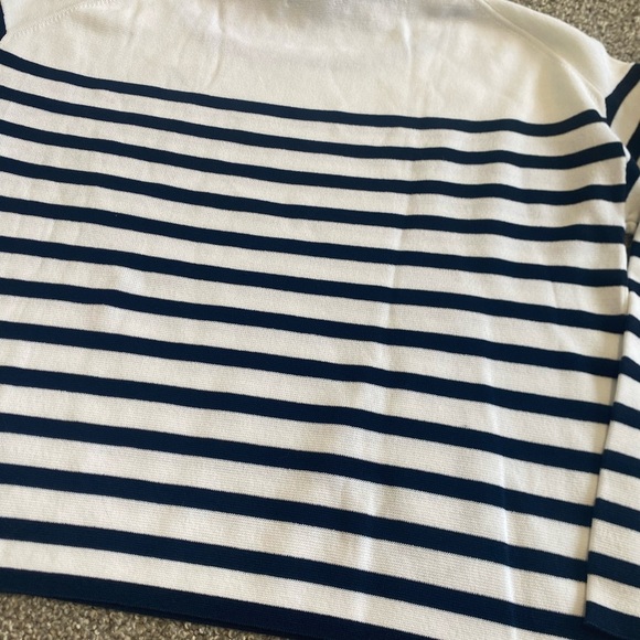 J. Crew Long Sleeve Ribbed Striped Sweater with Cabana Patches Size XS - Picture 7 of 7
